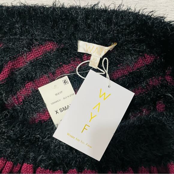 WAYF - NWT Johnie Ruffled Off Shoulder Sweater - Picture 7 of 9